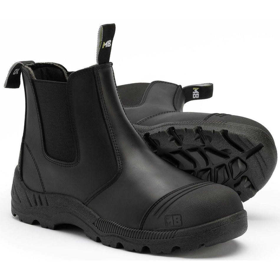 M8 Workwear Ledge Black Elastic Sided Boot (M8SF004)