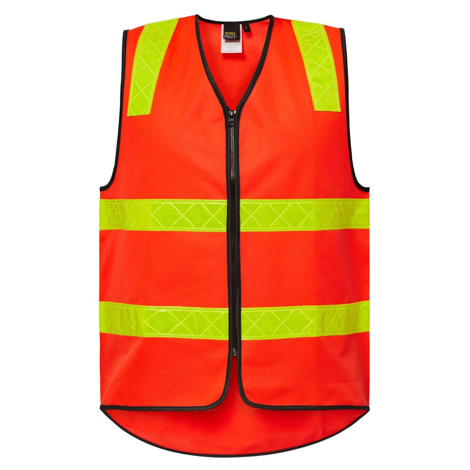 Workcraft Hi Vis Vic Road Vest With Tape (WV7003)