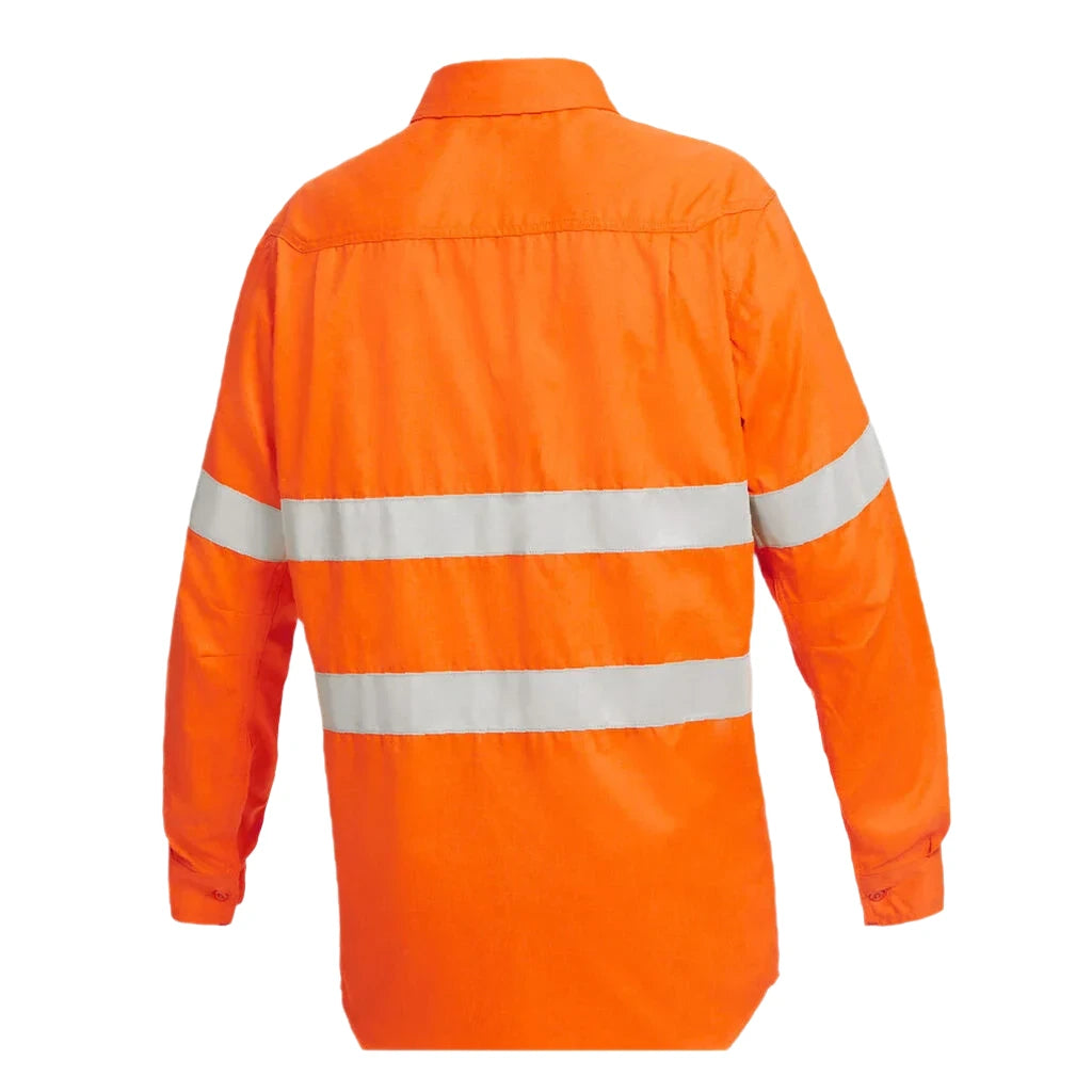 KingGee ShieldTec FR Hi Vis Closed Front Taped Shirt (Y04150) - Ace Workwear