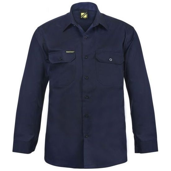 Workcraft Long Sleeve Cotton Drill Shirt (WS3020) - Ace Workwear (4408788254854)