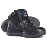 Mongrel Black ZipSider Boot W/Scuff Cap (461020) (Pre Order) Zip Sided Safety Boots Mongrel - Ace Workwear