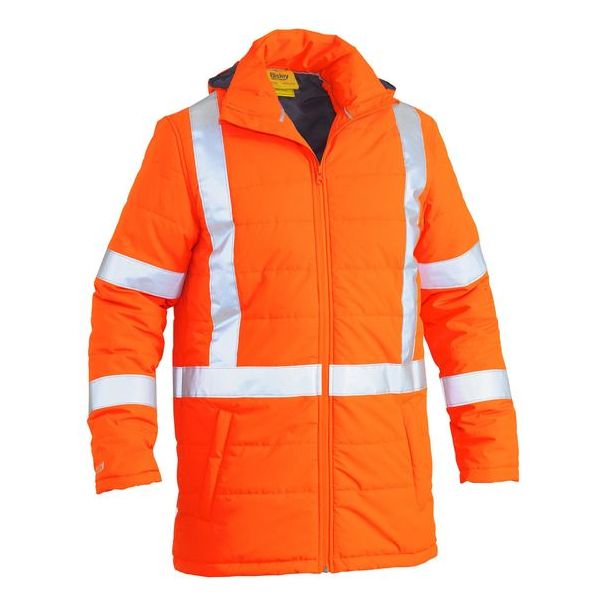 Bisley TTMC-W17 X Taped Hi Vis Puffer Jacket (BJ6379XT) - Ace Workwear