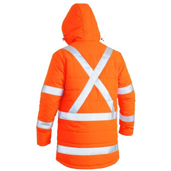 Bisley TTMC-W17 X Taped Hi Vis Puffer Jacket (BJ6379XT) - Ace Workwear