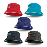 Bondi Bucket Hat - White Sandwich Trim - Pack of 25 Bucket Hat, signprice Trends - Ace Workwear