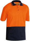 Bisley Two Tone Hi Vis Short Sleeve Polo Shirt (BK1234)