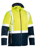 Bisley Taped Two Tone Hi Vis Puffer Jacket With Quilting And Lined Hood (BJ6929HT)