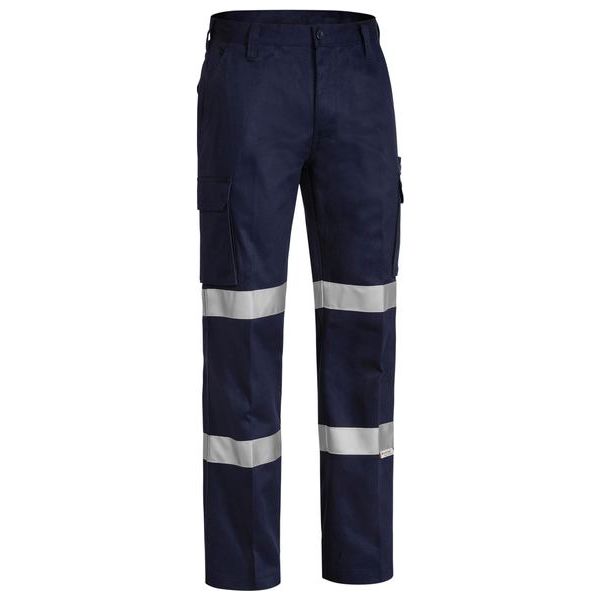 Bisley Flat Front Double Taped Heavy Duty Cotton Drill Cargo Pants (BPC6003T) - Ace Workwear