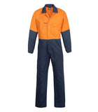 Workcraft Hi Vis Two Tone Poly Cotton Coverall/Overall (WC3059) - Ace Workwear (8440529741)