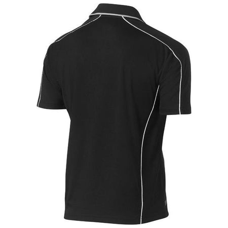 Bisley Cool Mesh Polo Shirt With Reflective Piping (BK1425) - Ace Workwear
