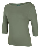 JB's C Of C Ladies 3/4 Sleeve Boat Neck Tee (1BT3) Ladies Shirts JB's Wear - Ace Workwear