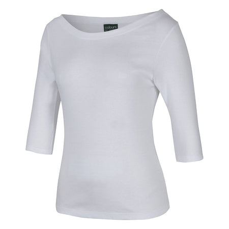 JB's C Of C Ladies 3/4 Sleeve Boat Neck Tee (1BT3) Ladies Shirts JB's Wear - Ace Workwear
