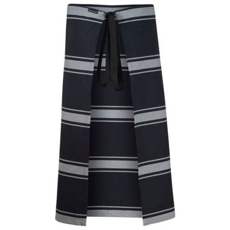 Workcraft 3/4 Length Butchers Stripe Apron (CA004) - Ace Workwear