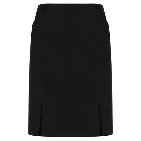 Biz Corporates Womens Front Pleat Detail Straight Skirt (207200) Ladies Skirts & Trousers, signprice Biz Corporates - Ace Workwear