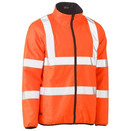 Bisley H Pattern Taped Hi Vis Reversible Puffer Jacket (BJ6350HT) - Ace Workwear