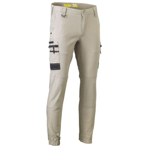 Bisley Flx & Move Modern Fit Stretch Cargo Cuffed Pants (BPC6334) - Ace Workwear