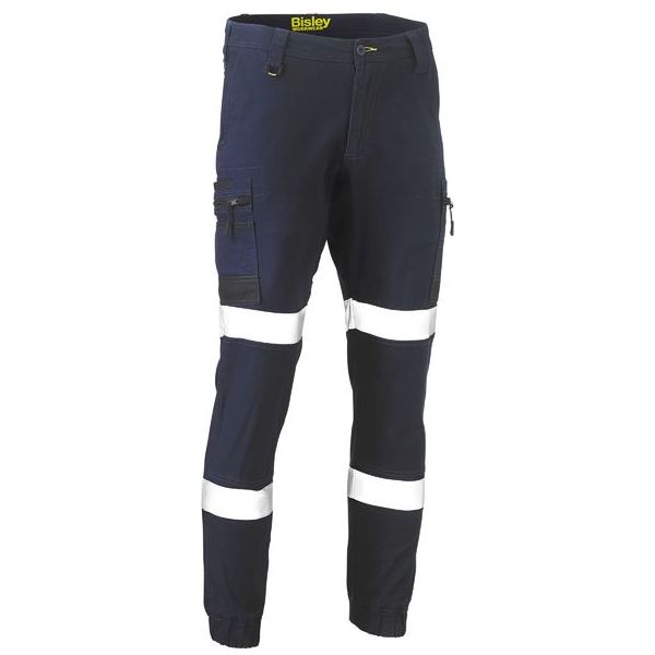 Bisley Flx & Move Modern Fit Taped Stretch Cargo Cuffed Pants (BPC6334T) - Ace Workwear