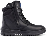 Mongrel 251020 Black High Leg Steel Cap Safety Zip Sided Boot (251020) Zip Sided Safety Boots Mongrel - Ace Workwear
