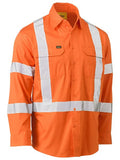 Bisley Taped X Back Cool Lightweight Hi Vis Drill Rail Shirt (BS6166XT)