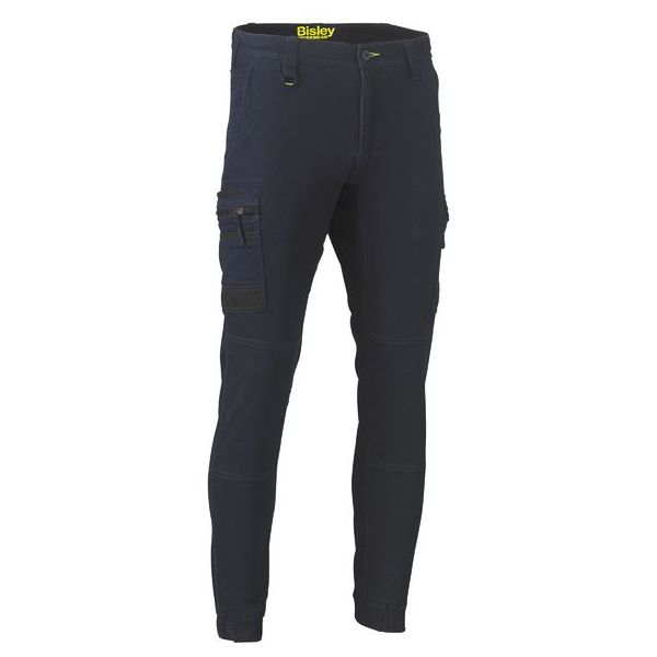 Bisley Flx & Move Stretch Denim Cargo Cuffed Pants (BPC6335) - Ace Workwear