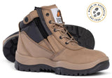 Mongrel 261060 Stone Steel Cap Safety Zip Sided Boot (261060) Zip Sided Safety Boots Mongrel - Ace Workwear