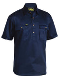 Bisley Closed Front Cotton Drill Short Sleeve Shirt (BSC1433)