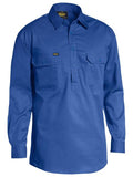 Bisley Closed Front Long Sleeve Cotton Lightweight Drill Shirt (BSC6820)