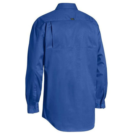 Bisley Closed Front Long Sleeve Cotton Lightweight Drill Shirt (BSC6820) - Ace Workwear