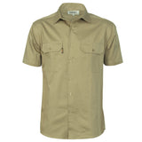 DNC Cotton Drill Work Shirt Short Sleeve (3201) Industrial Shirts DNC Workwear - Ace Workwear