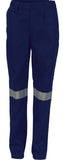 DNC Ladies Cotton Drill Pants With 3M Reflective Tape (3328) Industrial Work Pants With Tape DNC Workwear - Ace Workwear
