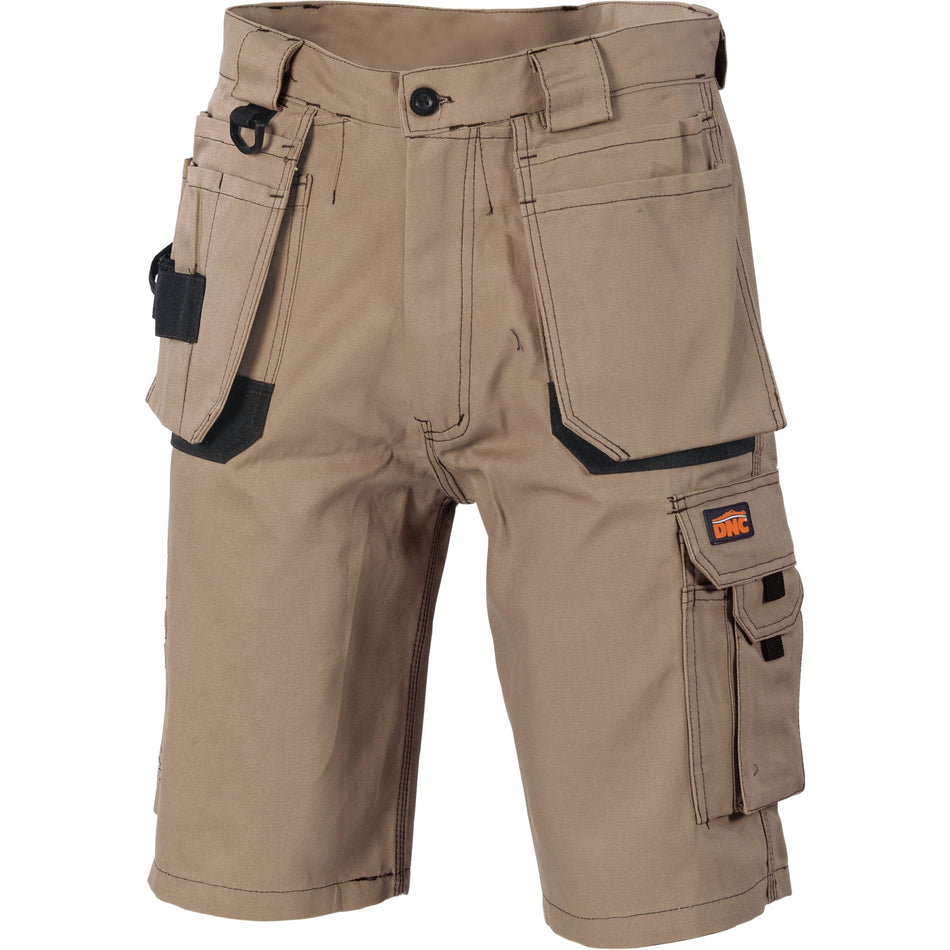 DNC Duratex Cotton Duck Weave Tradies Cargo Shorts (3336) Industrial Shorts DNC Workwear - Ace Workwear