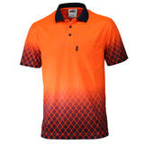 DNC Hi Vis Sublimated Metal Mesh Polo (3551) Hi Vis Polo With Designs DNC Workwear - Ace Workwear