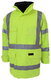 DNC HiVis "6 in 1" Breathable Rain Jacket Biomotion (3572) Hi Vis Cold & Wet Wear Jackets & Pants DNC Workwear - Ace Workwear