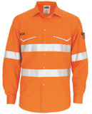 DNC RipStop Cotton Cool Shirt with CSR Reflective Tape, L/S (3590) Hi Vis Shirts With Tape DNC Workwear - Ace Workwear