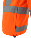 DNC Hi Vis "X" Back & Biomotion Taped Polar Fleece NSW Rail Complaint (3730) Hi Vis Half Zip Jumpers DNC Workwear - Ace Workwear