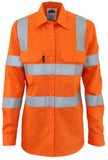 DNC Ladies HiVis L/W Cotton VIC Rail CSR Shirt (3742) Hi Vis Shirts With Tape DNC Workwear - Ace Workwear