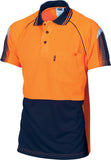 DNC Hi Vis Cool Breathe Sublimated Piping Polo Short Sleeve (3751) Hi Vis Polo With Designs DNC Workwear - Ace Workwear