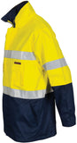 DNC Hi Vis Cotton Drill "2 in 1" Jacket with Generic Reflective Tape (3767) Hi Vis Cotton & Bluey Jackets DNC Workwear - Ace Workwear