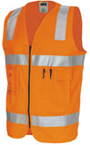 DNC Day/Night Cotton Safety Vests (3809) Hi Vis Vest DNC Workwear - Ace Workwear