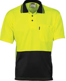 DNC Hi Vis Two Tone Cool Breathe Polo Shirt - Short Sleeve (3811) Hi Vis Plain Polo DNC Workwear - Ace Workwear