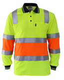 DNC Hi Vis Cotton Back Biomotion Taped Polo (3819) Hi Vis Polo With Tape DNC Workwear - Ace Workwear