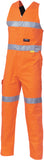 DNC Hi Vis Cotton Action Back Coverall/Overall with Reflective Tape (3857) Hi Vis Coveralls (Overalls) DNC Workwear - Ace Workwear