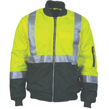 DNC Hi Vis Two Tone Flying Jacket with 3M Reflective Tape (3862) Hi Vis Cold & Wet Wear Jackets & Pants DNC Workwear - Ace Workwear