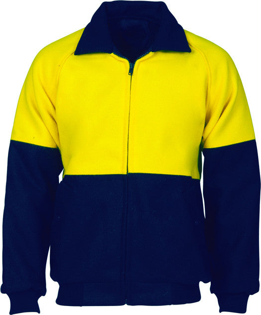 DNC Hi Vis Two Tone Bluey Bomber Jacket (3869) Hi Vis Cotton & Bluey Jackets DNC Workwear - Ace Workwear