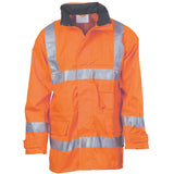 DNC Hi Vis Day & Night Breathable Rain Jacket with 3M Reflective Tape (3871) Hi Vis Cold & Wet Wear Jackets & Pants DNC Workwear - Ace Workwear