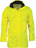 DNC Hi Vis Breathable Rain Jacket (3873) Hi Vis Cold & Wet Wear Jackets & Pants DNC Workwear - Ace Workwear