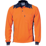 DNC Cool Breathe Action Polo Shirt - Long Sleeve (3894) Hi Vis Polo With Designs DNC Workwear - Ace Workwear