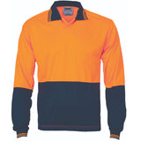 DNC Hi Vis Two Tone Food Industry Polo Long Sleeve (3904) Food Industry Wear, Hi Vis Plain Polo DNC Workwear - Ace Workwear