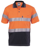 DNC Cool-Breeze Cotton Jersey Polo With CSR R/Tape - Short Sleeve (3915) Hi Vis Polo With Tape DNC Workwear - Ace Workwear