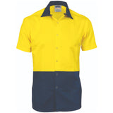 DNC HiVis Cool Breeze Food Industry Cotton Shirt Short Sleeve (3941) Food Industry Wear, Hi Vis Shirts DNC Workwear - Ace Workwear