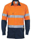 DNC 3 Way Cool-Breeze Cotton Shirt with CSR/Tape - Long Sleeve (3948) Hi Vis Shirts With Tape DNC Workwear - Ace Workwear